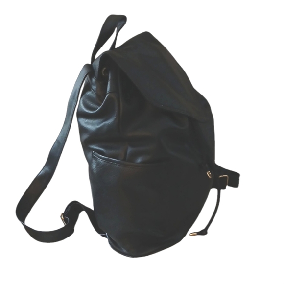 Rampage Black Leather Backpack - Picture 3 of 11
